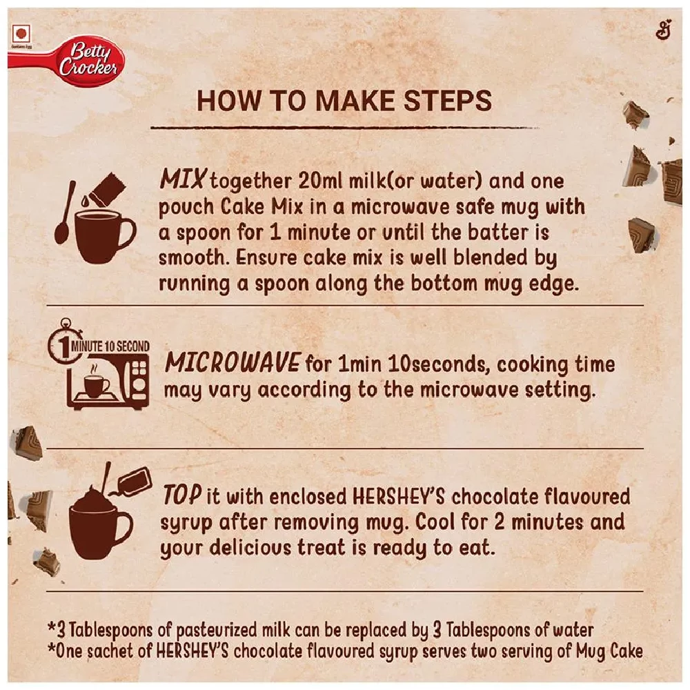 Betty Crocker Mug Treat - Brownie Mix, Eggbased, 132 g-6.webp